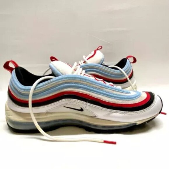 Nike Air Max 97 Gundam Men's USA 10 White University Red Blue CW6986-100 GUC/EUC - Picture 2 of 16